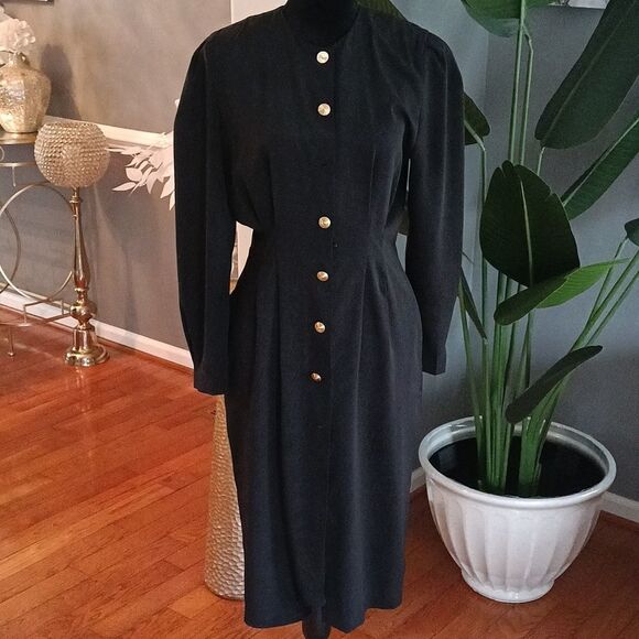 Vintage Ms.Chaus long sleeve dress sz 10 - Picture 1 of 8